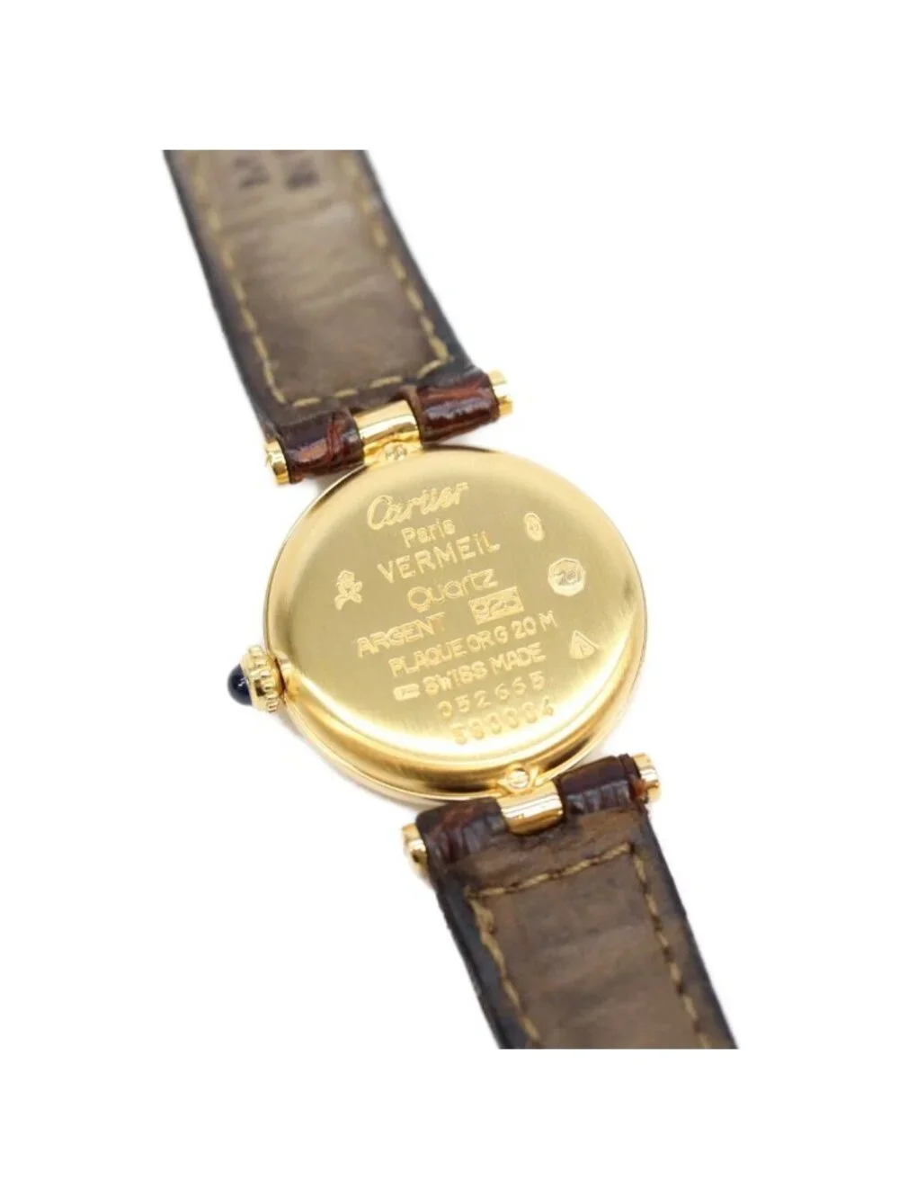 Cartier Must Vendome SM Vermeil Roman Dial Watch
